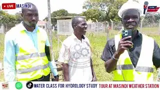 Water 💦 students for hydrology study tour at Masindi weather station