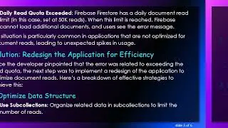 Resolving the Error loading documents Issue in Firebase Firestore
