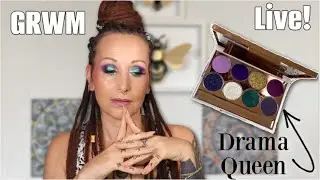 Creating a Purple makeup look LIVE! Using the Drama Queen palette by Eunique Beauty