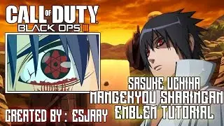 SASUKE MANGEKYOU SHARINGAN Emblem - Black Ops 3 Tutorial