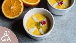 Salmorejo de naranja | Porra de naranja con bacalao