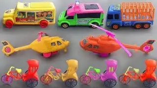 Gadi wala cartoon | toy helicopter video tractor jcb dumper truck | train toy set airplane #cartoon