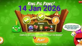 Angry birds 2 king pig panic short cut today ( Jan 14, 2026 )