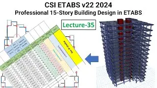 35. CSI ETABS v22 2024: Проверка модели в Etabs &mdash; проверка P-дельта &mdash; анализ p-дельта в Etabs