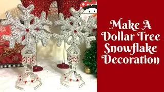 Christmas Crafts: Dollar Tree Snowflake Decoration