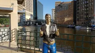 Milwaukee's River Walk! The Fonz! The Pfister Hotel