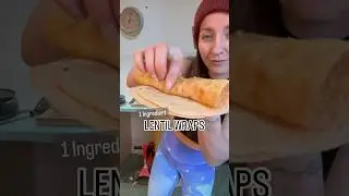 1 Ingredient RED LENTIL WRAPS / Gluten Free, Vegan, Weight Loss