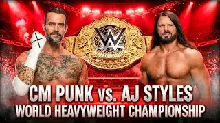 Cm Punk vs Aj Styles WWE Raw Netflix World Heavyweight Championship - FULL MATCH Akay gaming