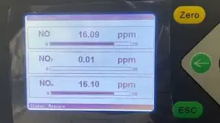 UV-DOAS Gas Analyzer NO & NO₂ Test (0-20ppm) | Real Measurement Demo