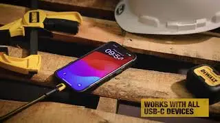DEWALT 100W USB-C to USB-C Cable: Heavy Duty Fast Charging for iPhone, MacBook & More! ⚡🔌