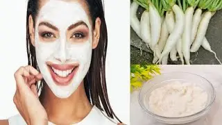 Отбеливающая маска для лица с редькой/мули для получения чистой, безупречной, сияющей кожи без пр...