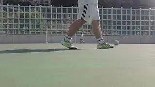 Against great goalkeeper 