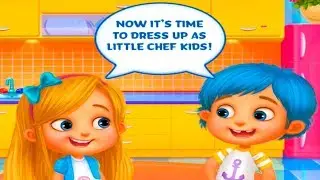 Play the chef - buy groceries - cook food - clean - Kids games Fun Kitchen Games for kids
