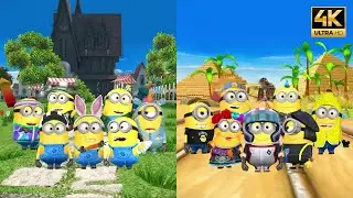 Minion Rush Special Mission Green Sculptures Vs Minion Rush Minion Racing | UHD 4K