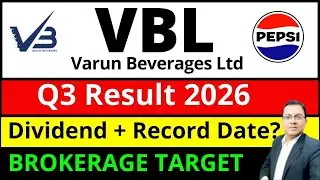 VBL share Dividend I Varun Beverages dividend I Vbl share latest news I VBL Share q3 result