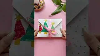 Рождественская открытка своими руками 🎄 #шорты #imrojeartandcraft #diy