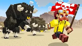 Я выжил в забеге быков в Minecraft...