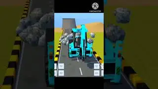 Drive Jcb and remove stone from stunt road very difficult work in game.🛻🚙 #truck #jcb #tractor