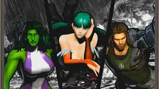Ultimate Marvel VS Capcom 3 Морриган Она Халк Спенсер запрос