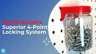 World Axiom Pegboard Jars 4-point Locking System vs. The Competition
