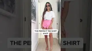 😱How To Tie The Perfect T Shirt Knot | T Shirt Knot Style #shorts