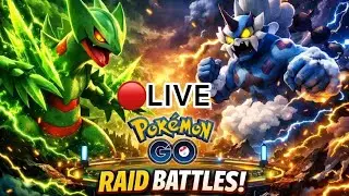 ⚡ Thundurus Raids LIVE + Mega Sceptile Boost 🌿 | Pokémon GO