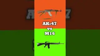 AK-47 vs M16 #shorts #viral #gun #rifle #battle #vs