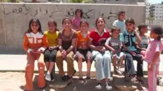 palestinian children song... children at Beach Refugee Camp/Gaza