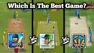 Wcc3 vs Wcc2 vs Hydos 380 comparison. which is the best Cricket game?