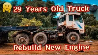 Rebuild A Dead Truck | 1997 Hyundai Trailer Head Change The Engine
