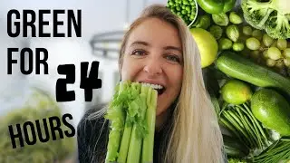 I Only Ate GREEN Food For 24 Hours!