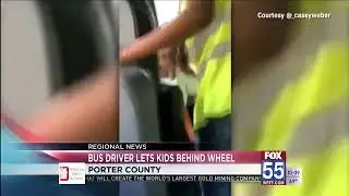 Bus driver arrested after she allegedly let kids drive the school bus