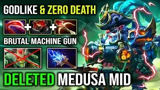 100% PURE PHYSICAL SNIPER Solo Mid Against Medusa EZ 23Min GG with Imba Desolator Godlike DotA 2