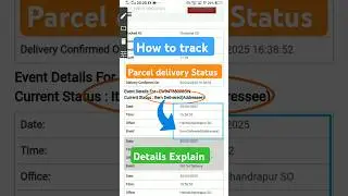 how to track speed post parcel | Consignment number tracking |