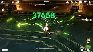 Solo Dendro Traveler vs Electro Childe (NO DAMAGE)