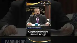 Усердное изучение Торы приносит награду | Раввин Ярон Реувен