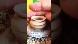 Amazing mini Pottery Art#Youtube #ytshorts#fingertippottery #amazingcreativity#diy#satisfying