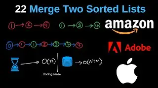 Leetcode - 21 Merge Two Sorted Lists (EASY) in Python | Java | Coding Sensei