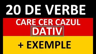 Invata Germana | 20 de VERBE care cer CAZUL DATIV + Exemple