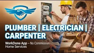 Plumber नहीं मिल रहा? Electrician चाहिए? | WorkDone App &ndash; No Commission Home Services