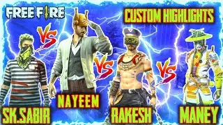 Sk.SABIR VS NAYEEM VS RAKESH VS MANEEY VS RG [IND VS NEP VS BD]CUSTOM HIGHLIGHTS #AssassinGaming
