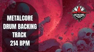 Metalcore Drum Backing Track 214 BPM | Extreme Speed | Royalty Free Drum Loop
