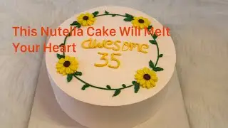 How to make Nutella Chocolate Cake at home with beautiful decorations | Easy and Simple Design 