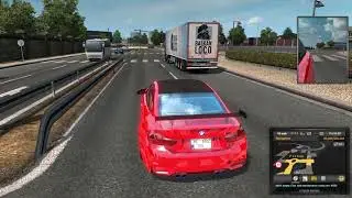 ETS2 1.36 Mods |Car Mod| - Test Driving a Powerful BMW M4 Mod