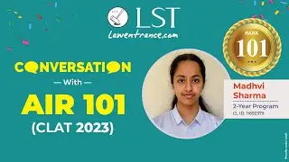 Madhvi Sharma | AIR 101 CLAT 2023 | Preparation Journey