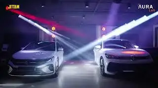 عرض ضوئي  خلال إطلاق Volkswagen Taigo & Tiguan تصميم Aura Lab - م. جهاد كميل، تنفيذ شركة Jitan