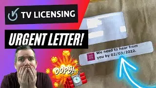 Nooooo! TV Licence URGENT DEADLINE letter! 🤔⚠️❌🤨