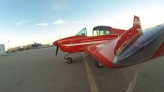 Grumman AA1A Airplane Startup Interior View!!