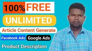 Free SEO Friendly Automated Unlimited Unique Article Generator Ai Tool |Product Description,Ad Copy