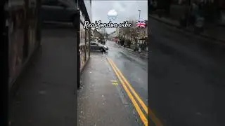 London Rainy Street View ☔ | Real UK Life | Rainy London Walk #Shorts